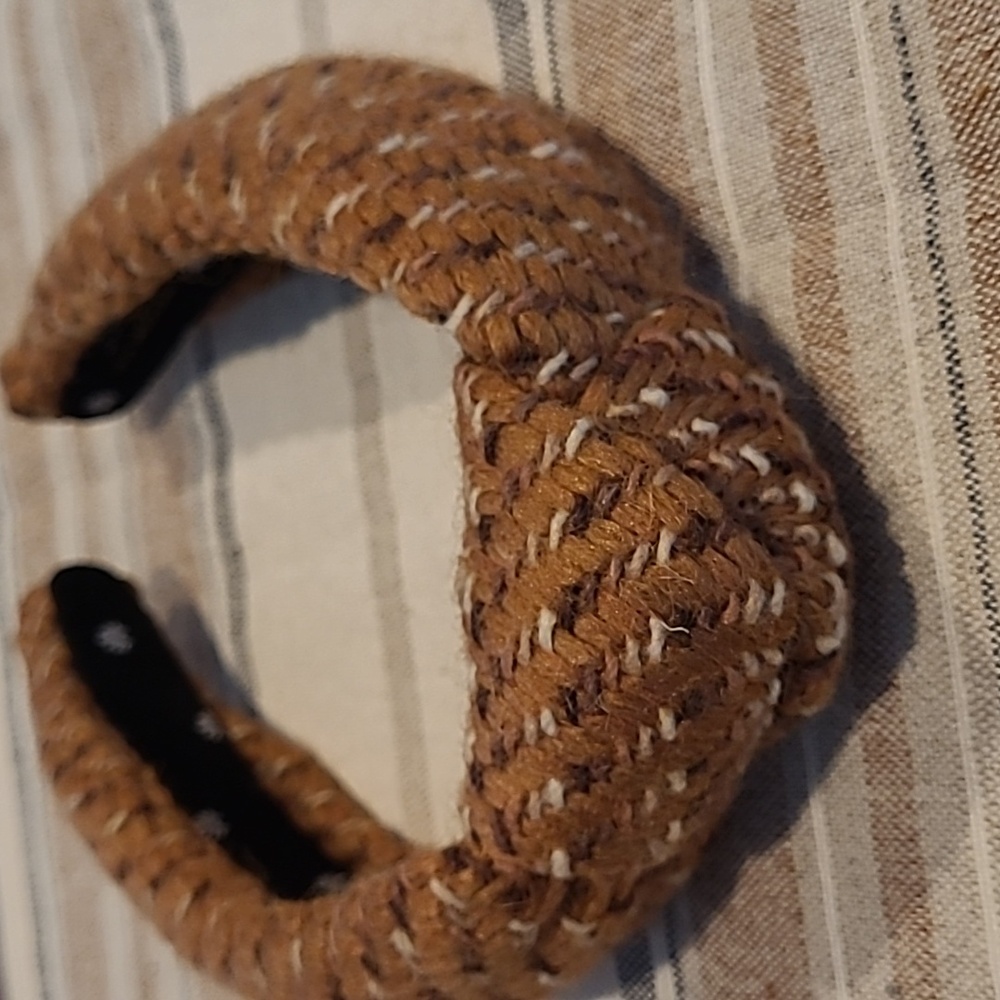 Lele Sadoughi Tweed Headband-Brown, Tan